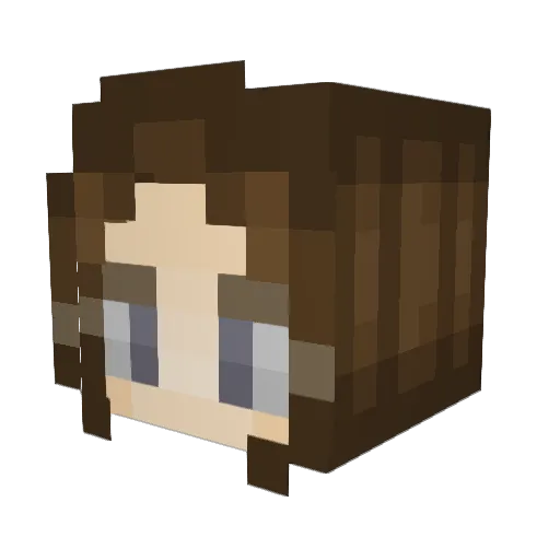 cremorium Minecraft avatar head, 3D render