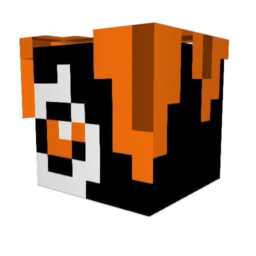 crendore Minecraft avatar head, 3D render