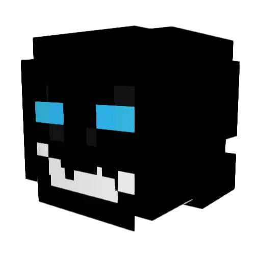 creo1x Minecraft avatar head, 3D render