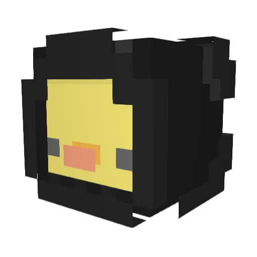 crepchick Minecraft avatar head, 3D render