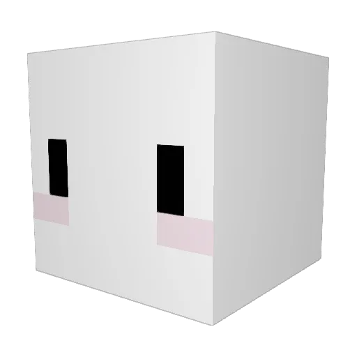 crepelover67 Minecraft avatar head, 3D render