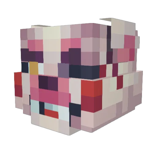 creppicone Minecraft avatar head, 3D render