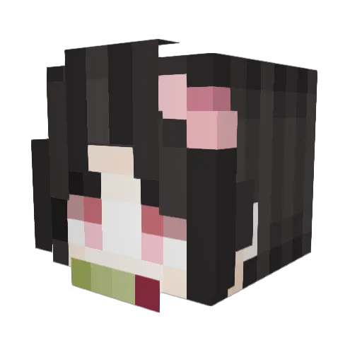 crepy1289 Minecraft avatar head, 3D render