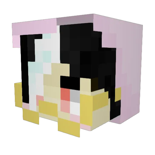 cres_uwu Minecraft avatar head, 3D render