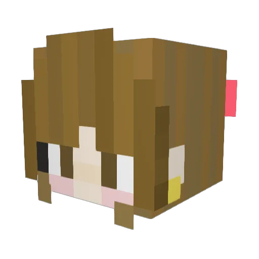 creshident Minecraft avatar head, 3D render