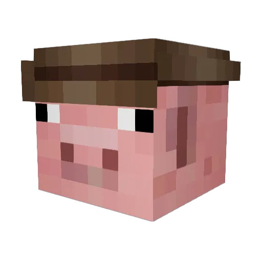 cresps Minecraft avatar head, 3D render