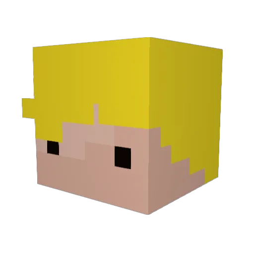 crest101 Minecraft avatar head, 3D render