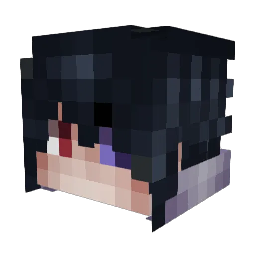 creteur Minecraft avatar head, 3D render