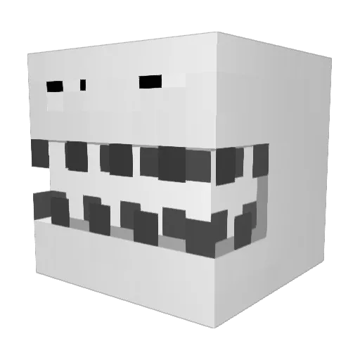 cretlol Minecraft avatar head, 3D render