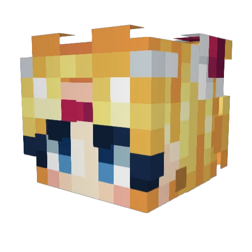 cretzu1211 Minecraft avatar head, 3D render