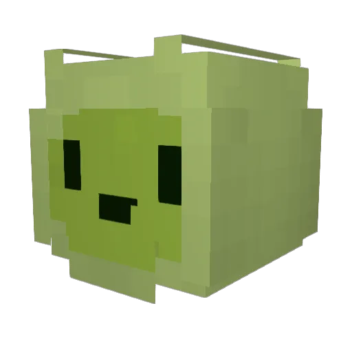 crevilari Minecraft avatar head, 3D render