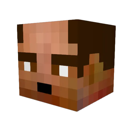 crewe08 Minecraft avatar head, 3D render