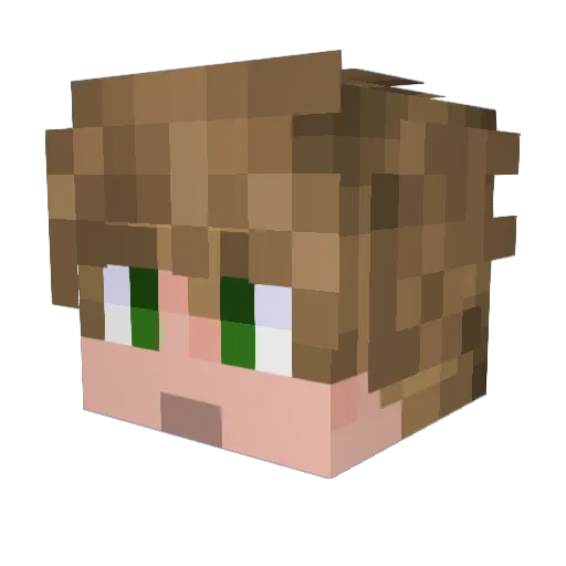 crfre Minecraft avatar head, 3D render
