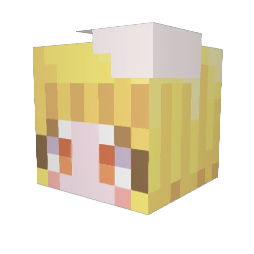 crg54 Minecraft avatar head, 3D render