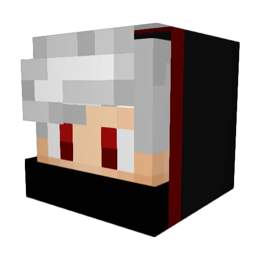 crhyma Minecraft avatar head, 3D render