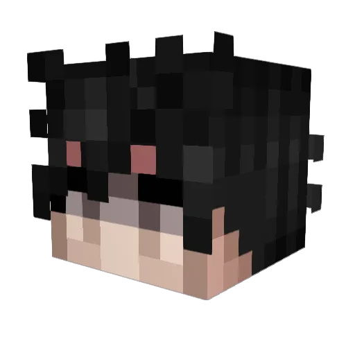 criRD Minecraft avatar head, 3D render