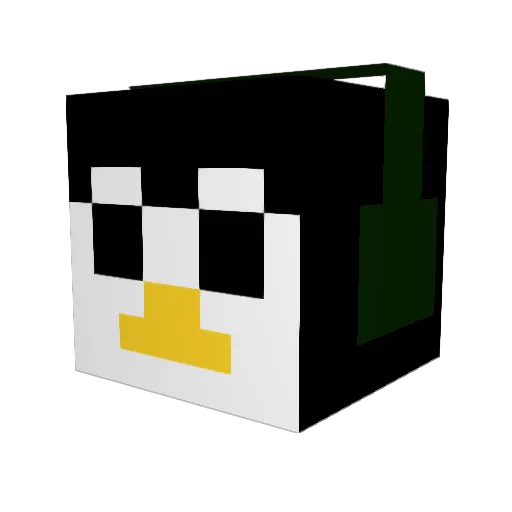 cribinacrib Minecraft avatar head, 3D render