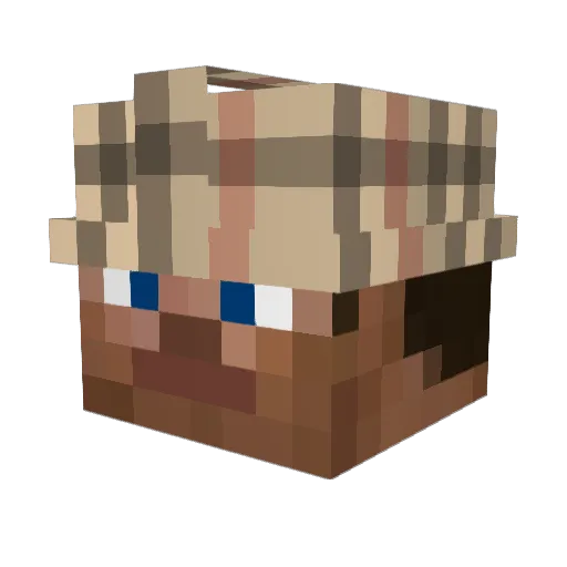 cribspider08 Minecraft avatar head, 3D render