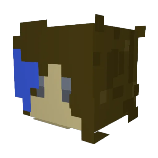 cricket_XD Minecraft avatar head, 3D render