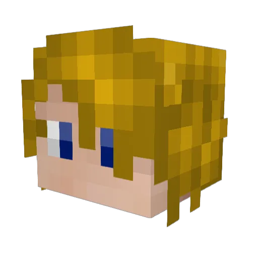 cricketicecream Minecraft avatar head, 3D render