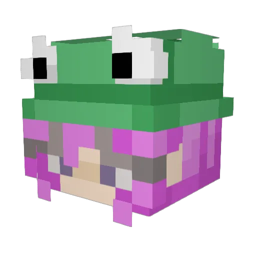 crickket_ Minecraft avatar head, 3D render
