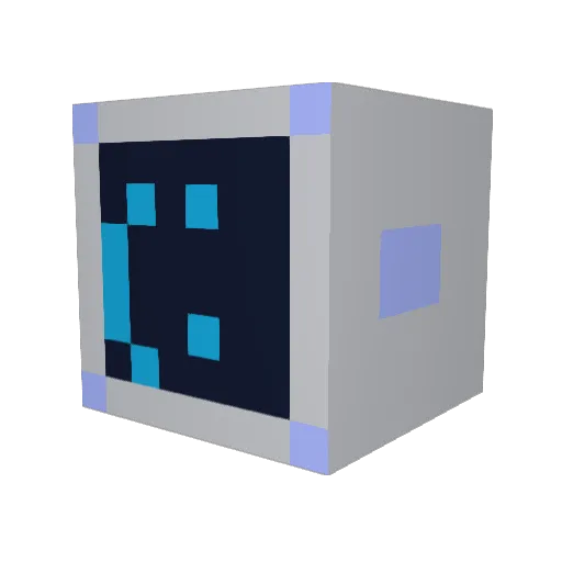 criii Minecraft avatar head, 3D render