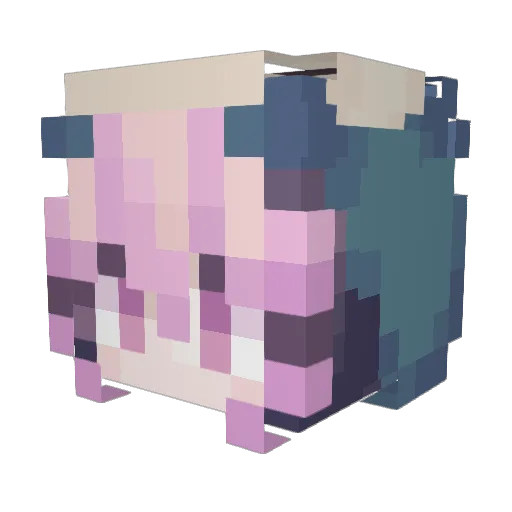 criiisu Minecraft avatar head, 3D render