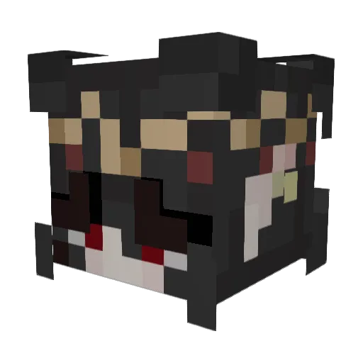 crikcet Minecraft avatar head, 3D render