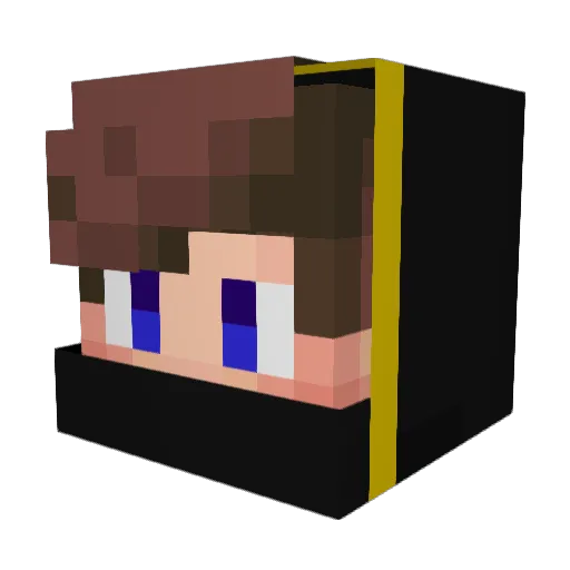 crille_PVP Minecraft avatar head, 3D render