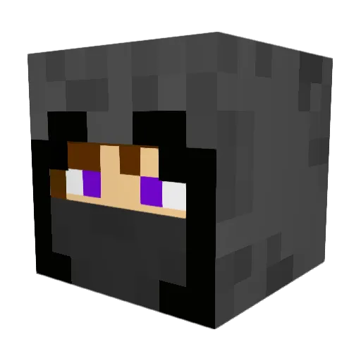 crimancri Minecraft avatar head, 3D render