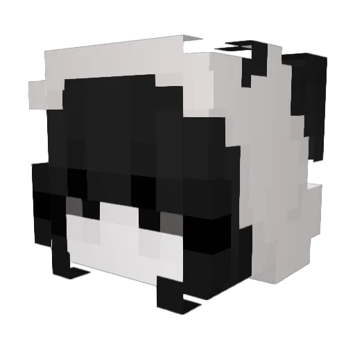 crimes1001 Minecraft avatar head, 3D render
