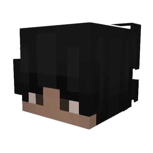 crimeside Minecraft avatar head, 3D render