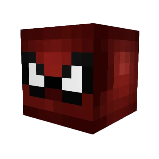 crimmerz Minecraft avatar head, 3D render