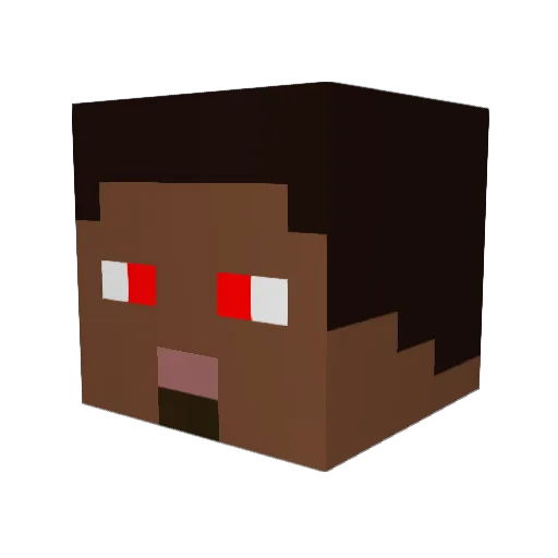 crimson565 Minecraft avatar head, 3D render
