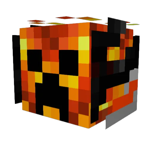 crimsonbus Minecraft avatar head, 3D render