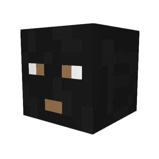 crimsonshadow7 Minecraft avatar head, 3D render