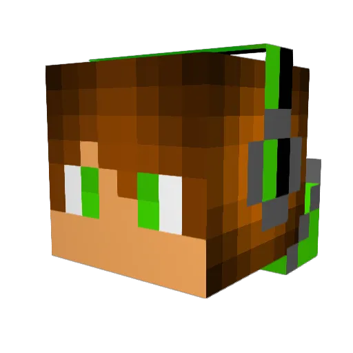 crimsonship490 Minecraft avatar head, 3D render