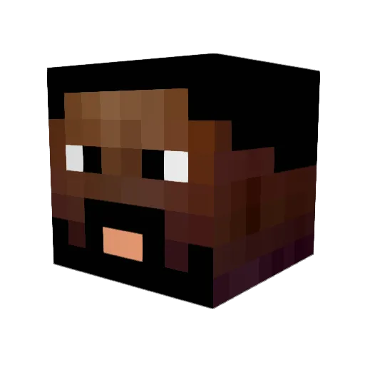cringe_person Minecraft avatar head, 3D render