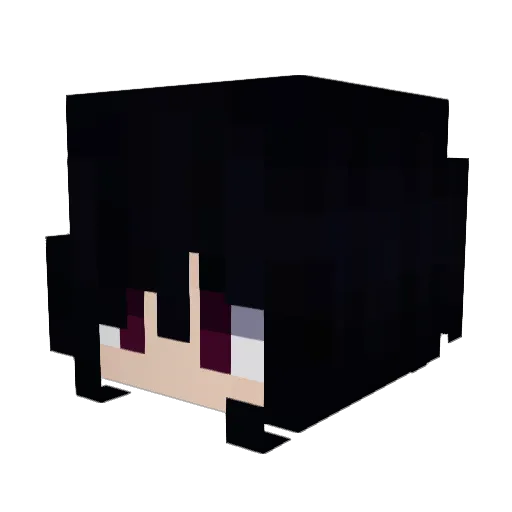 cringegf Minecraft avatar head, 3D render
