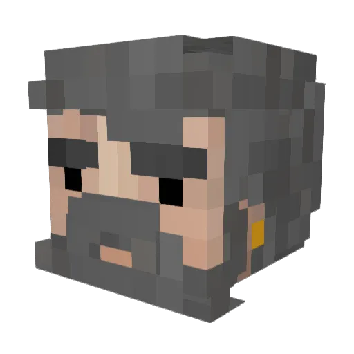 crion98 Minecraft avatar head, 3D render