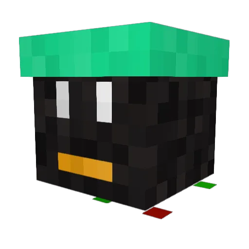 crippled_monki Minecraft avatar head, 3D render