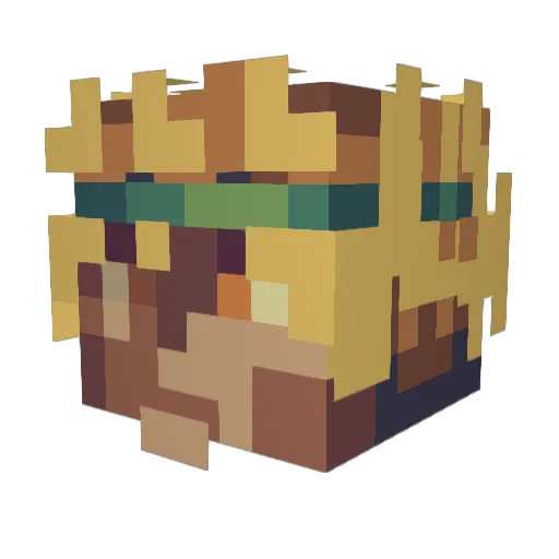 criptick06 Minecraft avatar head, 3D render