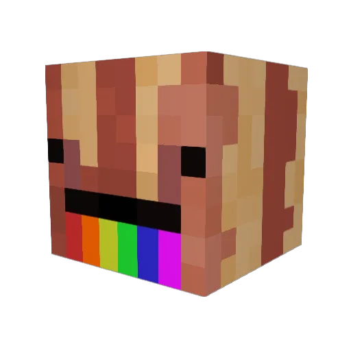 cripto_chair Minecraft avatar head, 3D render