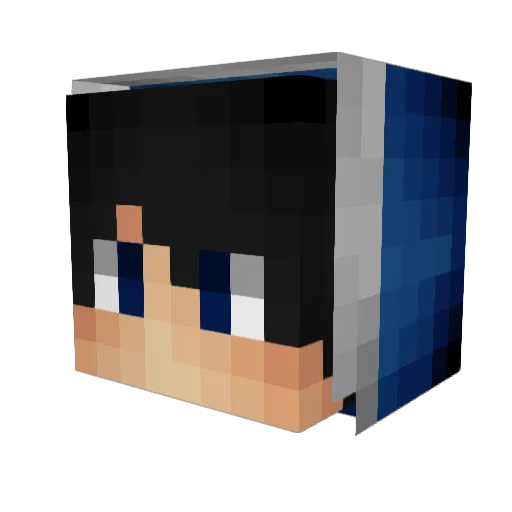 cripuzinho Minecraft avatar head, 3D render
