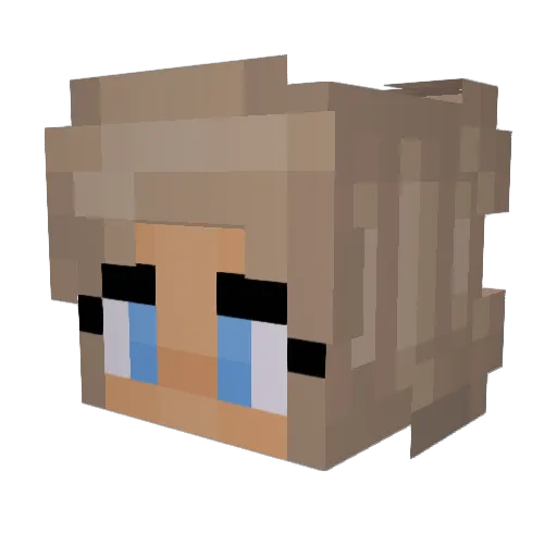 crisantha Minecraft avatar head, 3D render