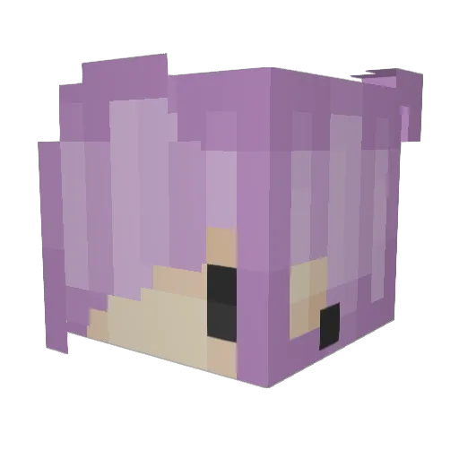 criscelle Minecraft avatar head, 3D render