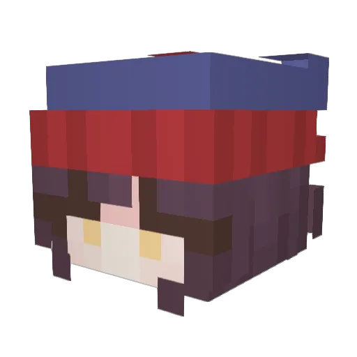 criscj Minecraft avatar head, 3D render