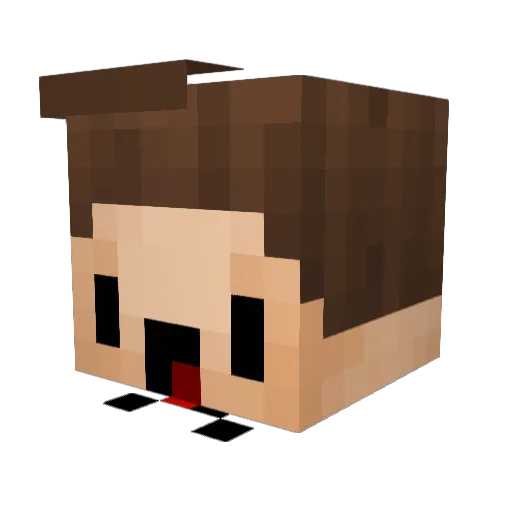 criscraft16 Minecraft avatar head, 3D render