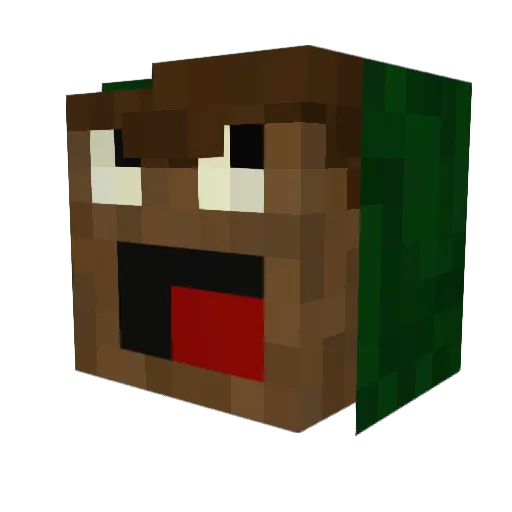 crisiplayz Minecraft avatar head, 3D render
