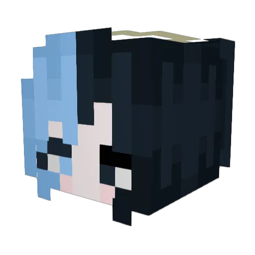 crisisavert3d Minecraft avatar head, 3D render
